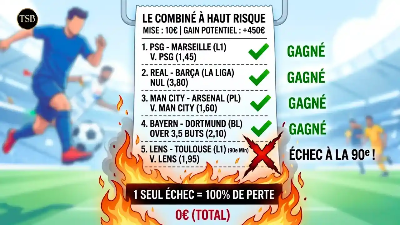 Le risque des paris combinés pour aller chercher des grosses cotes