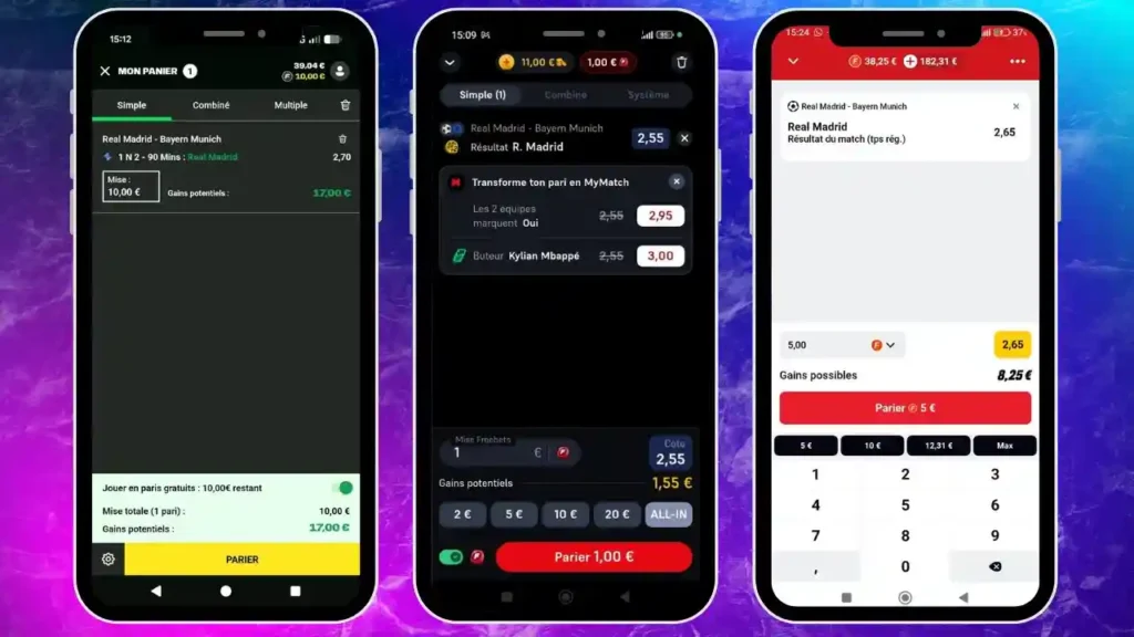 Activation des paris gratuits sur Unibet, Winamax et Betclic