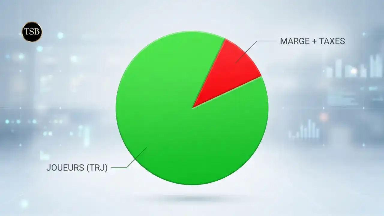 Graphique explication du taux de retour joueur en France