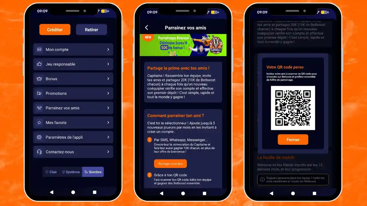 Aperçu en image de comment parrainer un ami sur Betsson