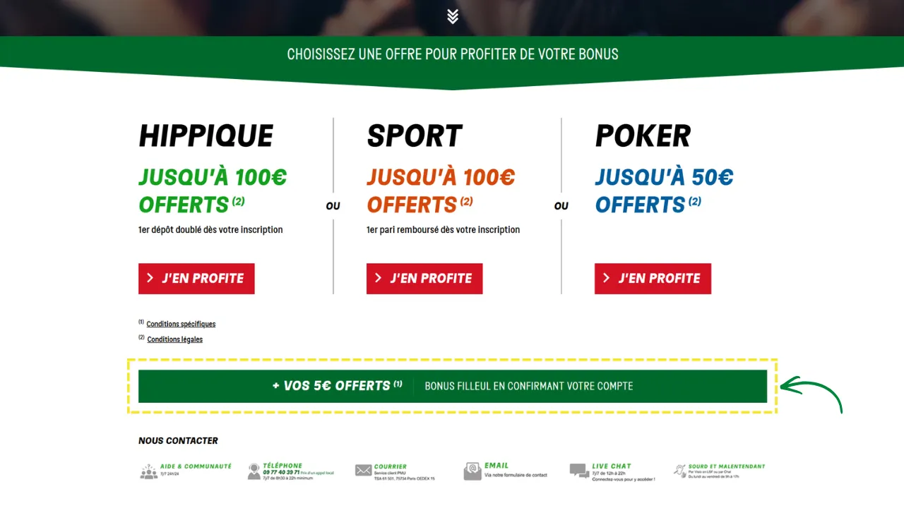 Comment fonctionne l'offre de parrainage de PMU